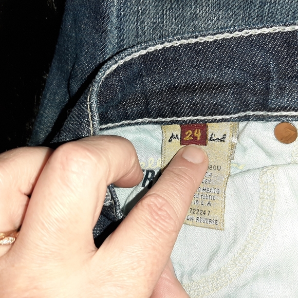 7 For All Mankind Straight Leg Jeans - Picture 9 of 13